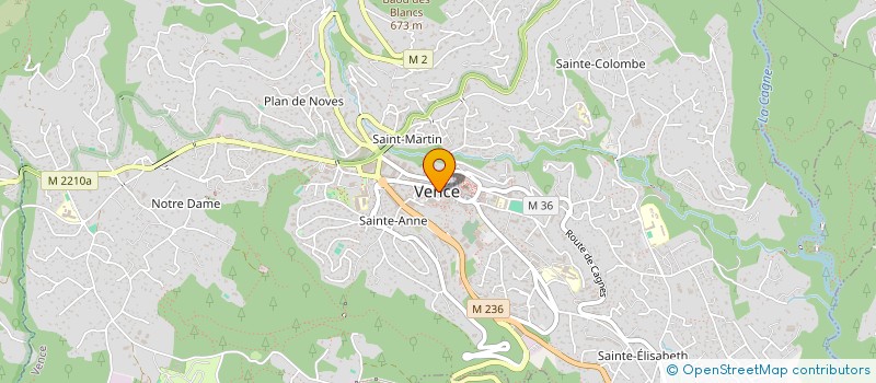 localisation de l'entreprise MADAME JACQUELINE RIBELHESI à VENCE