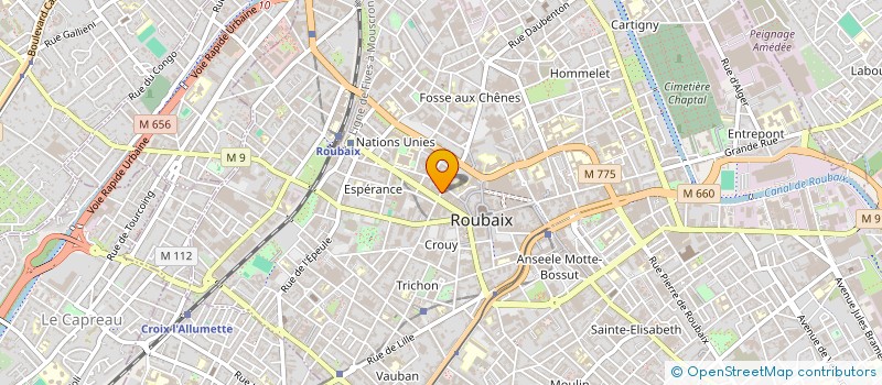 localisation de l'entreprise MADAME JACQUELINE RICHARD à ROUBAIX