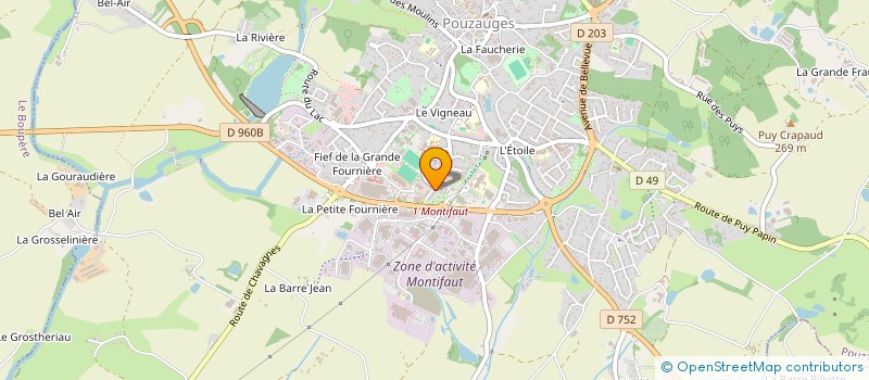 localisation de l'entreprise MADAME JACQUELINE ROBERT  POUZAUGES