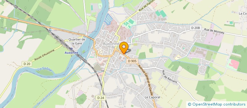localisation de l'entreprise MADAME JACQUELINE ROBERT à AUXONNE