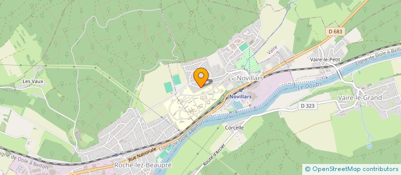 localisation de l'entreprise MADAME JACQUELINE ROCFORT  NOVILLARS