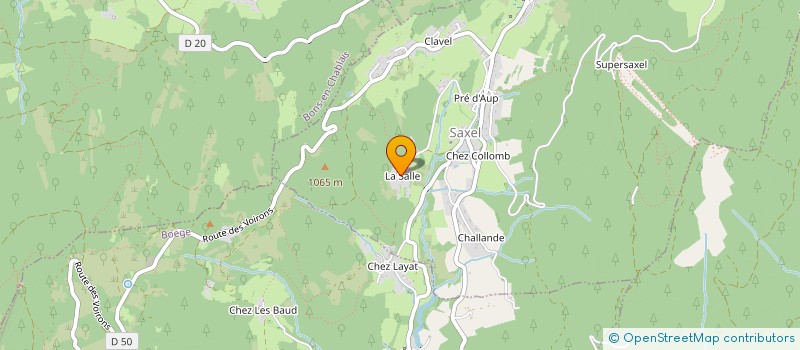 localisation de l'entreprise MADAME JACQUELINE ROCHAT  SAXEL