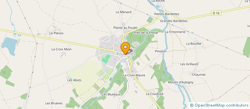 localisation de l'entreprise MADAME JACQUELINE ROUVRE à POULAINES