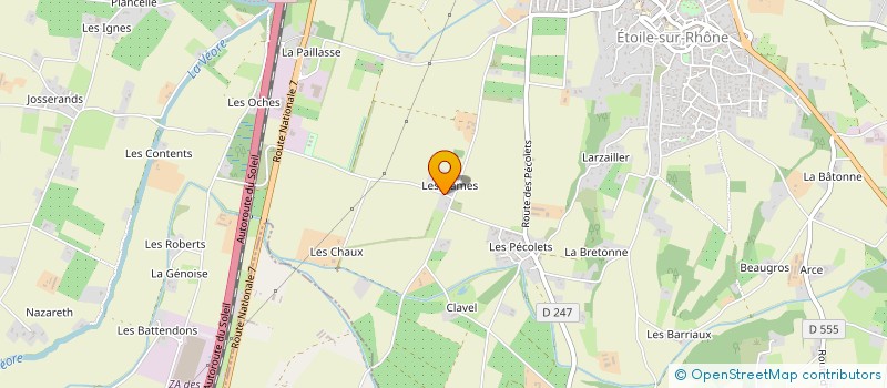 localisation de l'entreprise MADAME JACQUELINE ROUX à ETOILE-SUR-RHONE