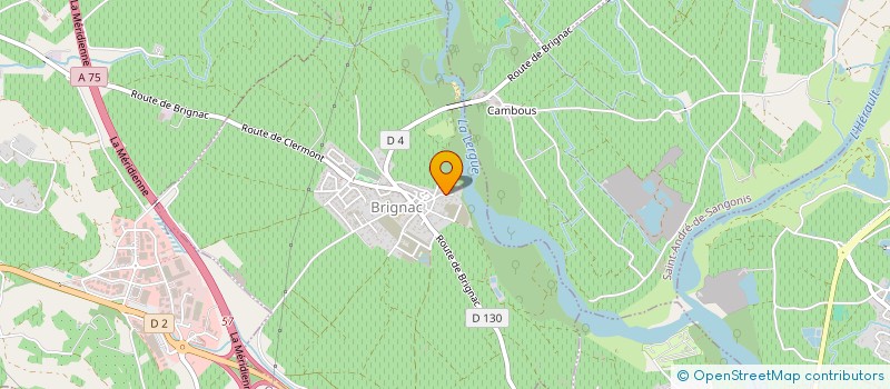 localisation de l'entreprise MADAME JACQUELINE ROUX  BRIGNAC