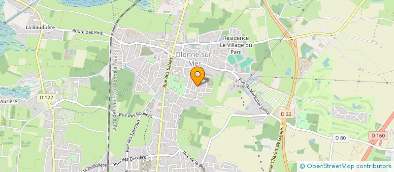 localisation de l'entreprise MADAME JACQUELINE ROUX  LES SABLES-D'OLONNE