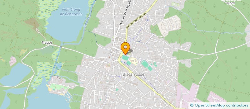 localisation de l'entreprise MADAME JACQUELINE ROY  BISCARROSSE