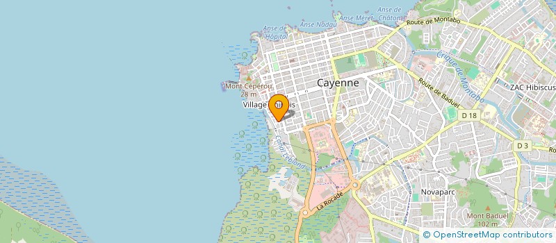 localisation de l'entreprise MADAME JACQUELINE SANCHEZ  CAYENNE