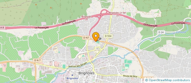 localisation de l'entreprise MADAME JACQUELINE SANTIAGO  BRIGNOLES