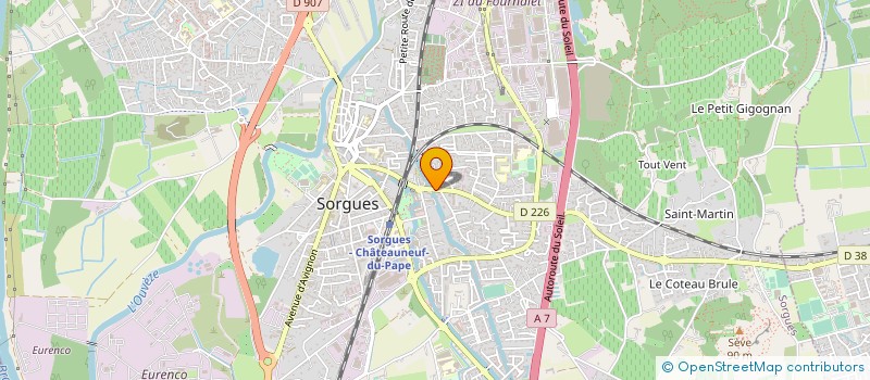 localisation de l'entreprise MADAME JACQUELINE SATURNIN  SORGUES