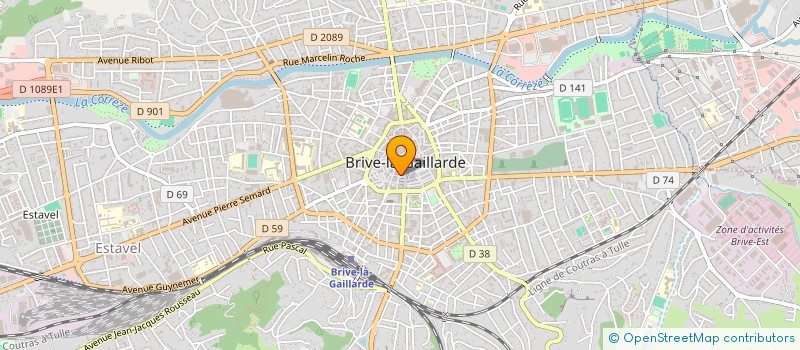 localisation de l'entreprise MADAME JACQUELINE SAUTET à BRIVE-LA-GAILLARDE