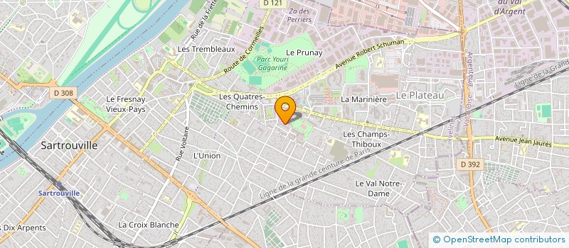 localisation de l'entreprise MADAME JACQUELINE SCHOLENT  SARTROUVILLE