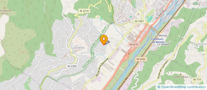 localisation de l'entreprise MADAME JACQUELINE SECCHI  GATTIERES