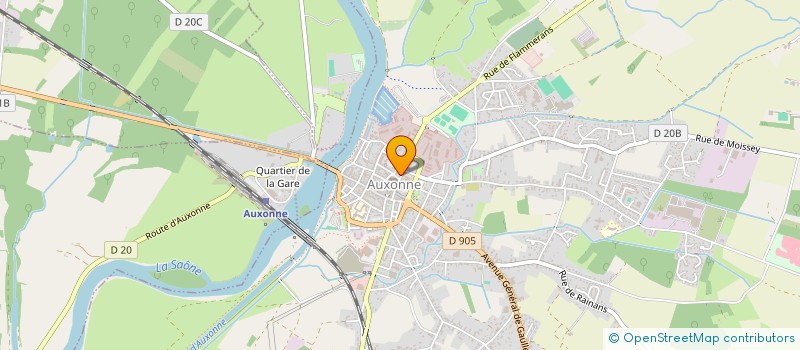 localisation de l'entreprise MADAME JACQUELINE SEGUIN  AUXONNE