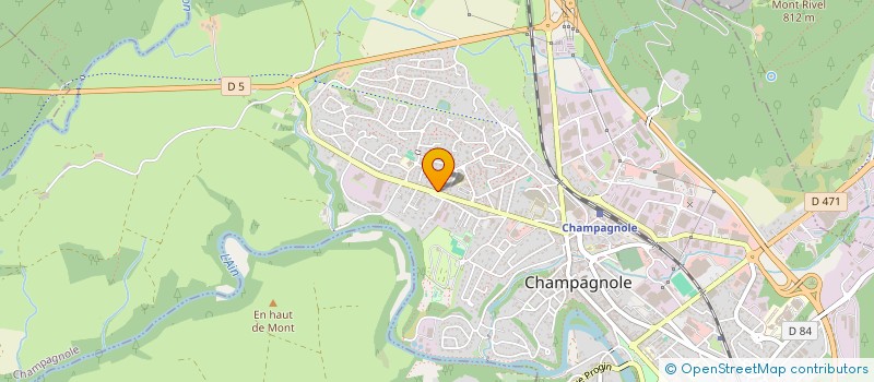 localisation de l'entreprise MADAME JACQUELINE SEROZ  CHAMPAGNOLE