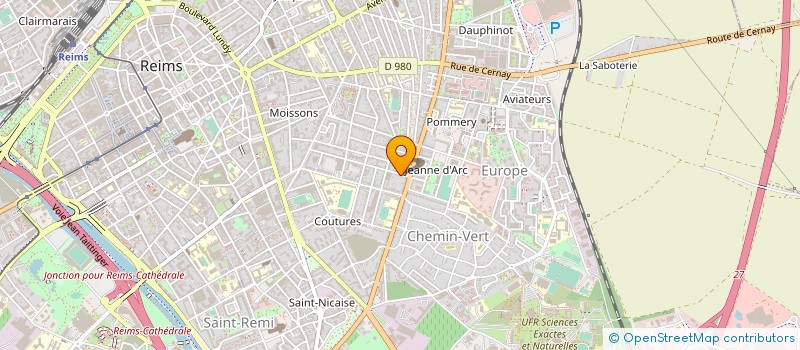 localisation de l'entreprise MADAME JACQUELINE SEYMOUR à REIMS