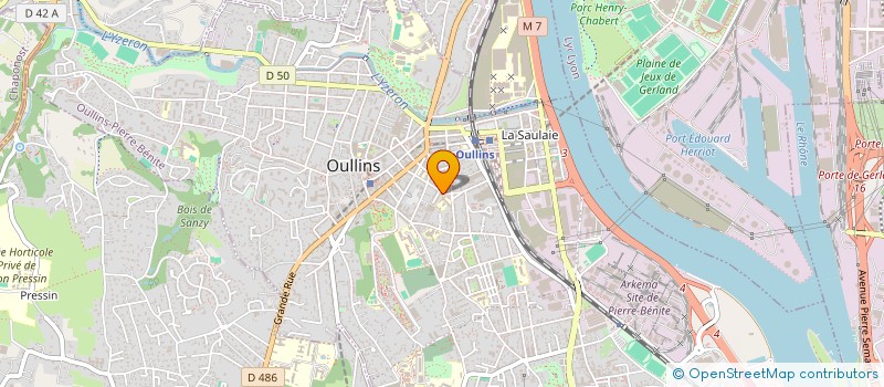 localisation de l'entreprise MADAME JACQUELINE SIMON  OULLINS-PIERRE-BENITE