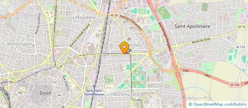localisation de l'entreprise MADAME JACQUELINE SIMONNOT à DIJON