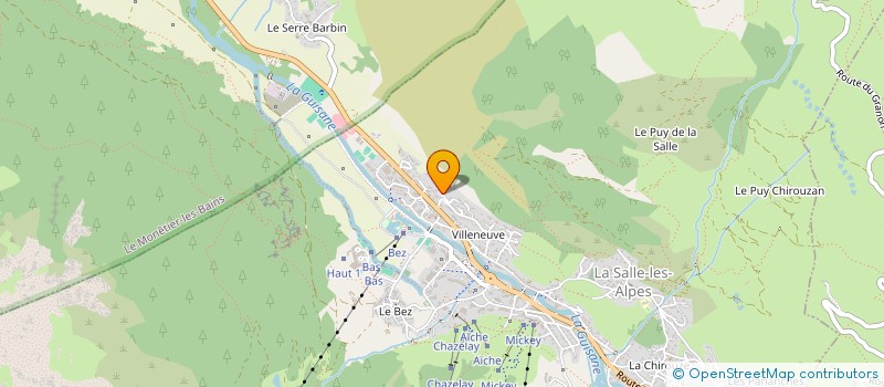 localisation de l'entreprise MADAME JACQUELINE SOLER  LA SALLE-LES-ALPES