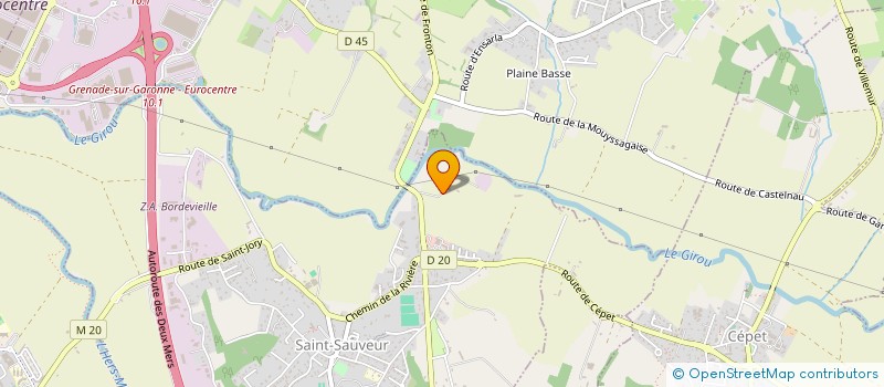 localisation de l'entreprise MADAME JACQUELINE SOMPAYRAC  SAINT-SAUVEUR