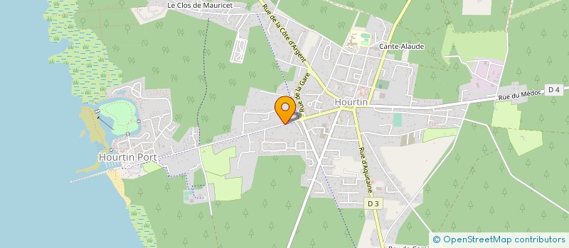 localisation de l'entreprise MADAME JACQUELINE SOUVERAIN  HOURTIN