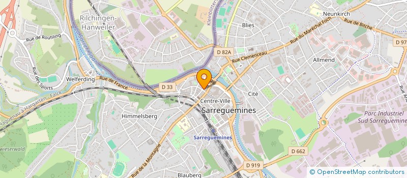 localisation de l'entreprise MADAME JACQUELINE STEINBOCK à SARREGUEMINES