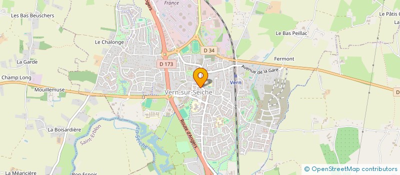 localisation de l'entreprise MADAME JACQUELINE SUHARD  VERN-SUR-SEICHE