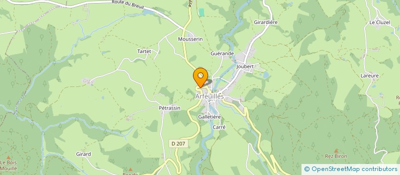 localisation de l'entreprise MADAME JACQUELINE SYLVAIRE  ARFEUILLES