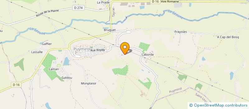 localisation de l'entreprise MADAME JACQUELINE TARRIDE  PUYMIROL