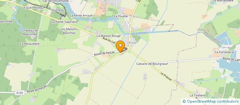 localisation de l'entreprise MADAME JACQUELINE TAUGOURDEAU  RILLE