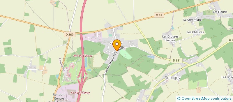 localisation de l'entreprise MADAME JACQUELINE TENAILLE D'ESTAIS  VILLEROY