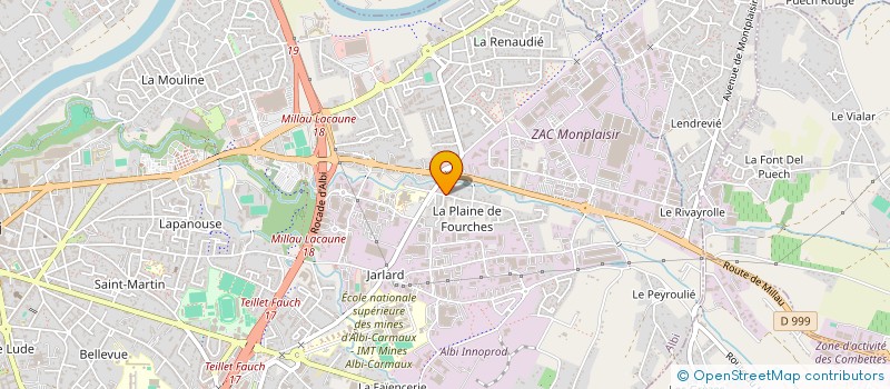 localisation de l'entreprise MADAME JACQUELINE TERROUX à ALBI