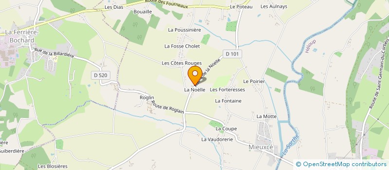 localisation de l'entreprise MADAME JACQUELINE TESSIER à MIEUXCE