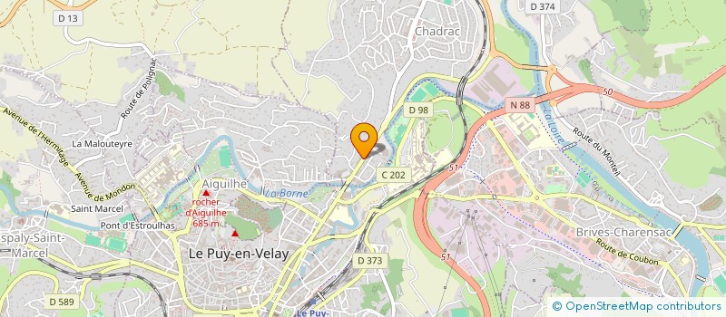 localisation de l'entreprise MADAME JACQUELINE TEYSSONNEYRE  CHADRAC