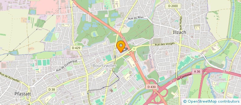 localisation de l'entreprise MADAME JACQUELINE THACH  MULHOUSE