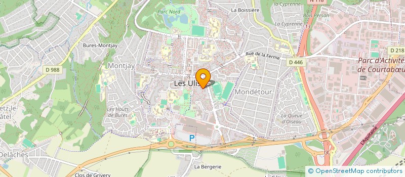localisation de l'entreprise MADAME JACQUELINE THEURIER à LES ULIS