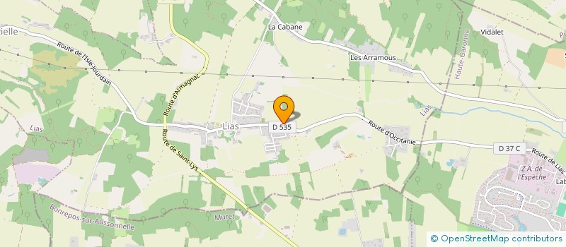 localisation de l'entreprise MADAME JACQUELINE THIERE  PUJAUDRAN