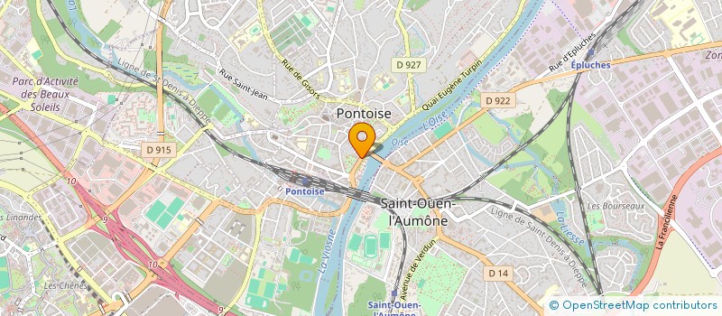 localisation de l'entreprise MADAME JACQUELINE THOMAS  PONTOISE