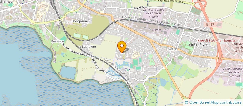 localisation de l'entreprise MADAME JACQUELINE THOMAZO  AYTRE