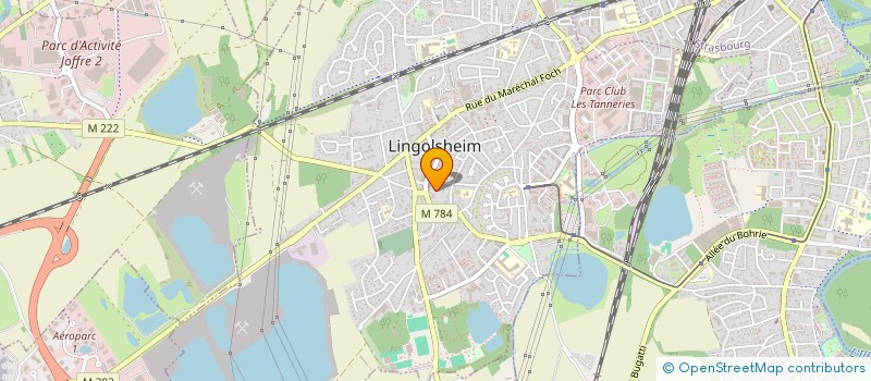 localisation de l'entreprise MADAME JACQUELINE THORWARTH-CESBRON  LINGOLSHEIM