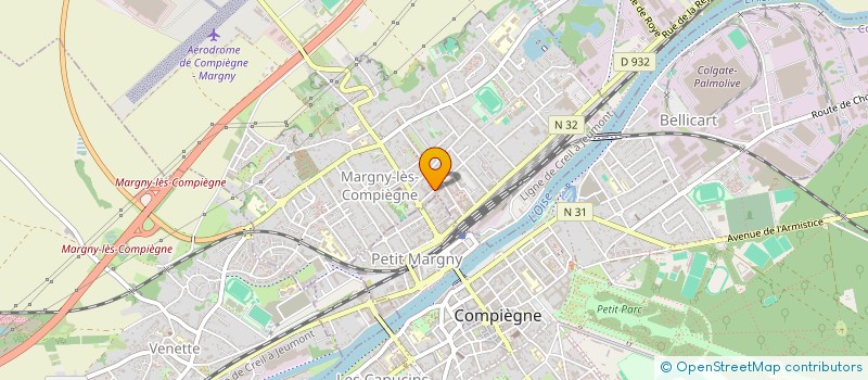 localisation de l'entreprise MADAME JACQUELINE THUE  MARGNY-LES-COMPIEGNE