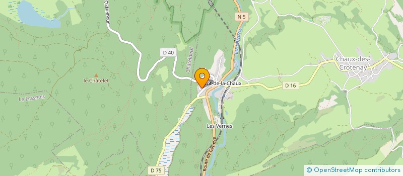 localisation de l'entreprise MADAME JACQUELINE TODESCHINI  CHAUX-DES-CROTENAY