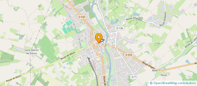 localisation de l'entreprise MADAME JACQUELINE TONONI  NERAC