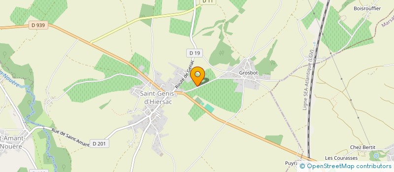 localisation de l'entreprise MADAME JACQUELINE TRAQUET à SAINT-GENIS-D'HIERSAC