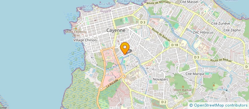 localisation de l'entreprise MADAME JACQUELINE TRIVEILLOT  CAYENNE