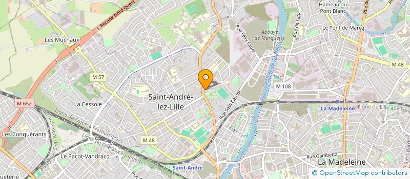 localisation de l'entreprise MADAME JACQUELINE TYTGAT  SAINT-ANDRE-LEZ-LILLE