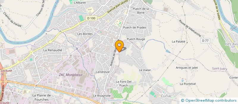 localisation de l'entreprise MADAME JACQUELINE VABRE à CUNAC