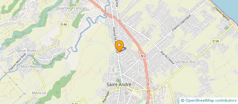 localisation de l'entreprise MADAME JACQUELINE VALLIAMEE  SAINT-ANDRE