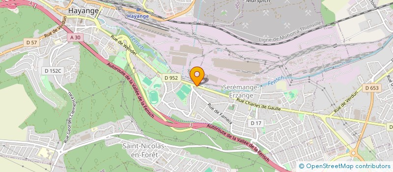 localisation de l'entreprise MADAME JACQUELINE VATINET  SEREMANGE-ERZANGE