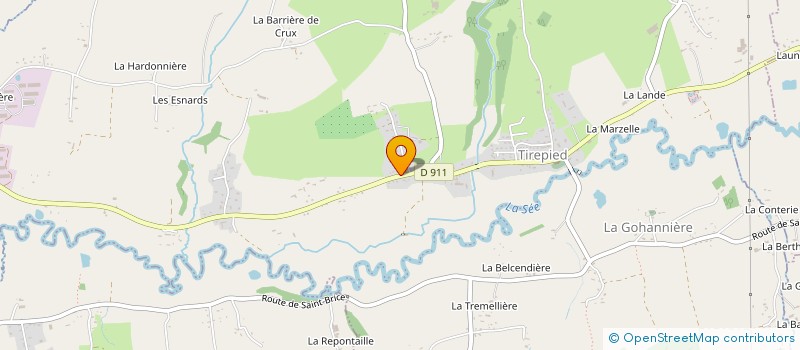 localisation de l'entreprise MADAME JACQUELINE VAUPRES  TIREPIED-SUR-SEE